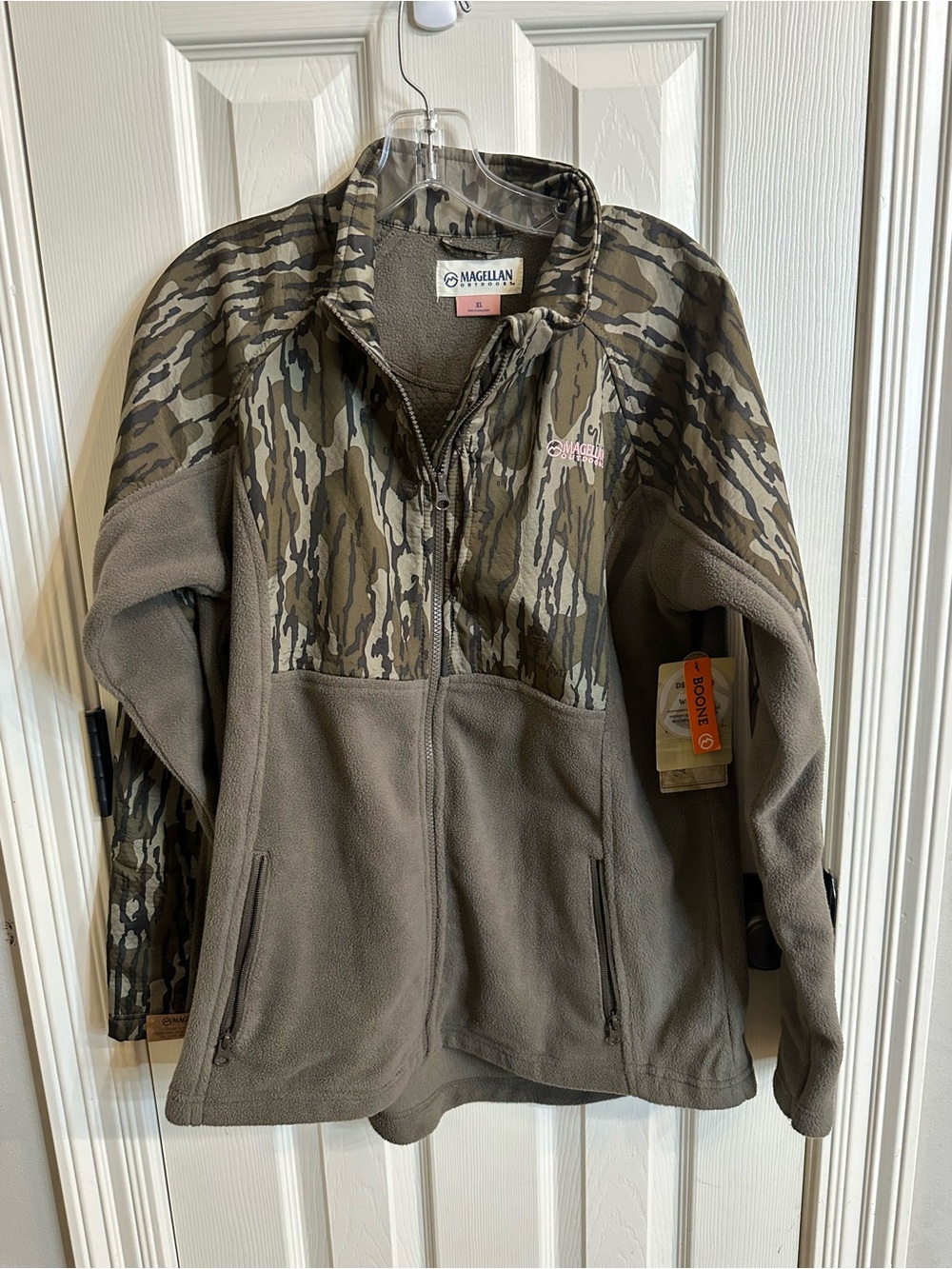 Magellan Outdoors Olive & Camo Half-Zip Fleece Jacket
